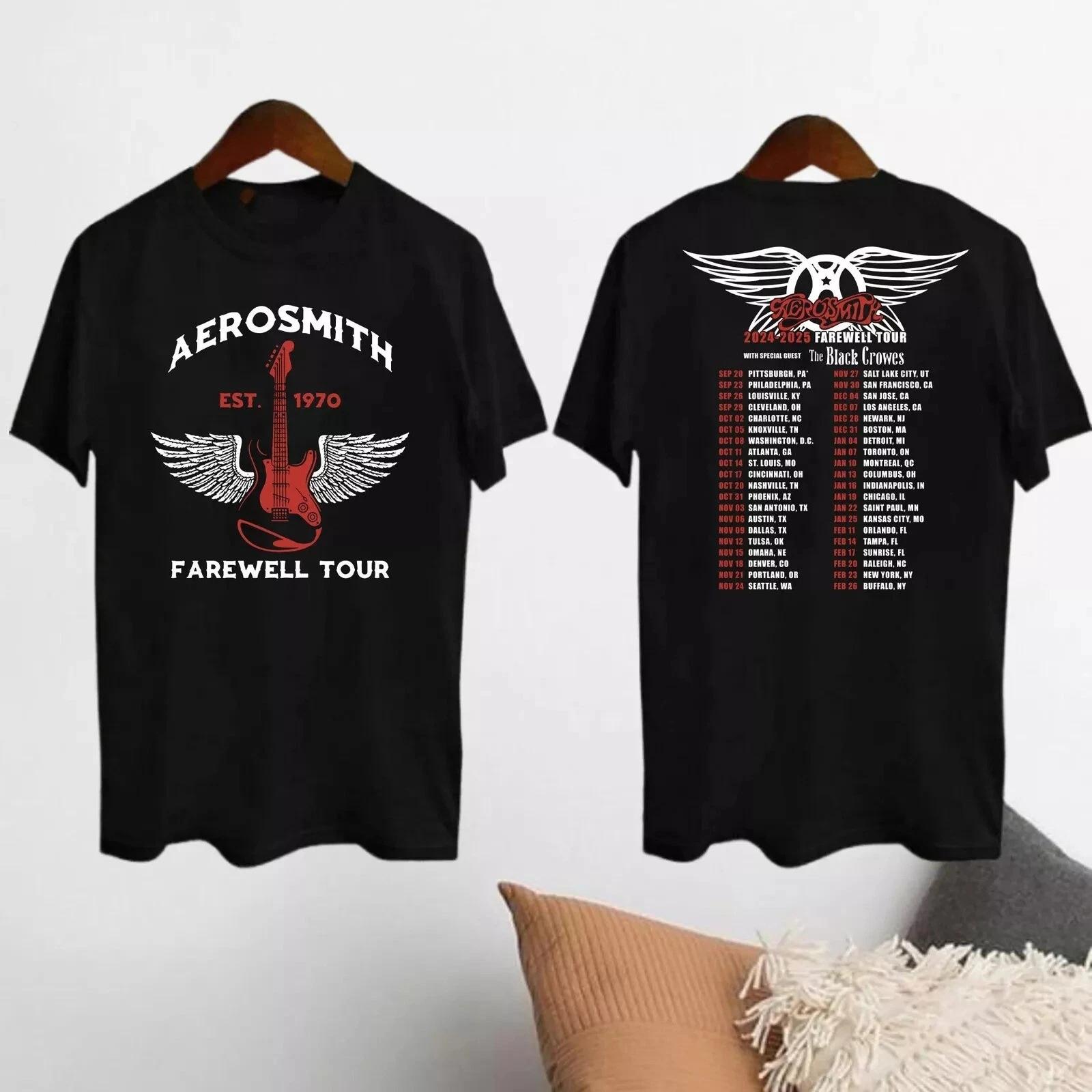 Aerosmith Tour 2024-2025 T-shirt Aerosmith Peace Out Farewell Tour Shirt Aeros S