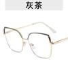 Neue Mode Quadratischer Rahmen Brillen Damen Metall Anti Blaulicht Computerbrillen Myopie Linse Optischer Brillenrahmen