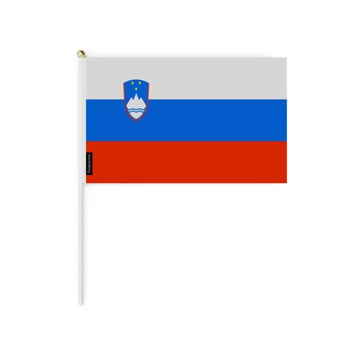 Drapeau Mini - Non Spécifié - Slovénie - 14 X 21 Cm - Polyester - Léger Et Robuste