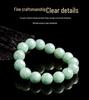 13mm Round A-Grade Jadeite Beads Bracelet - Unisex Style Jade Hand Jewelry