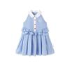 Balabala Girls' 2026 Summer Preppy Plaid Sleeveless Dress