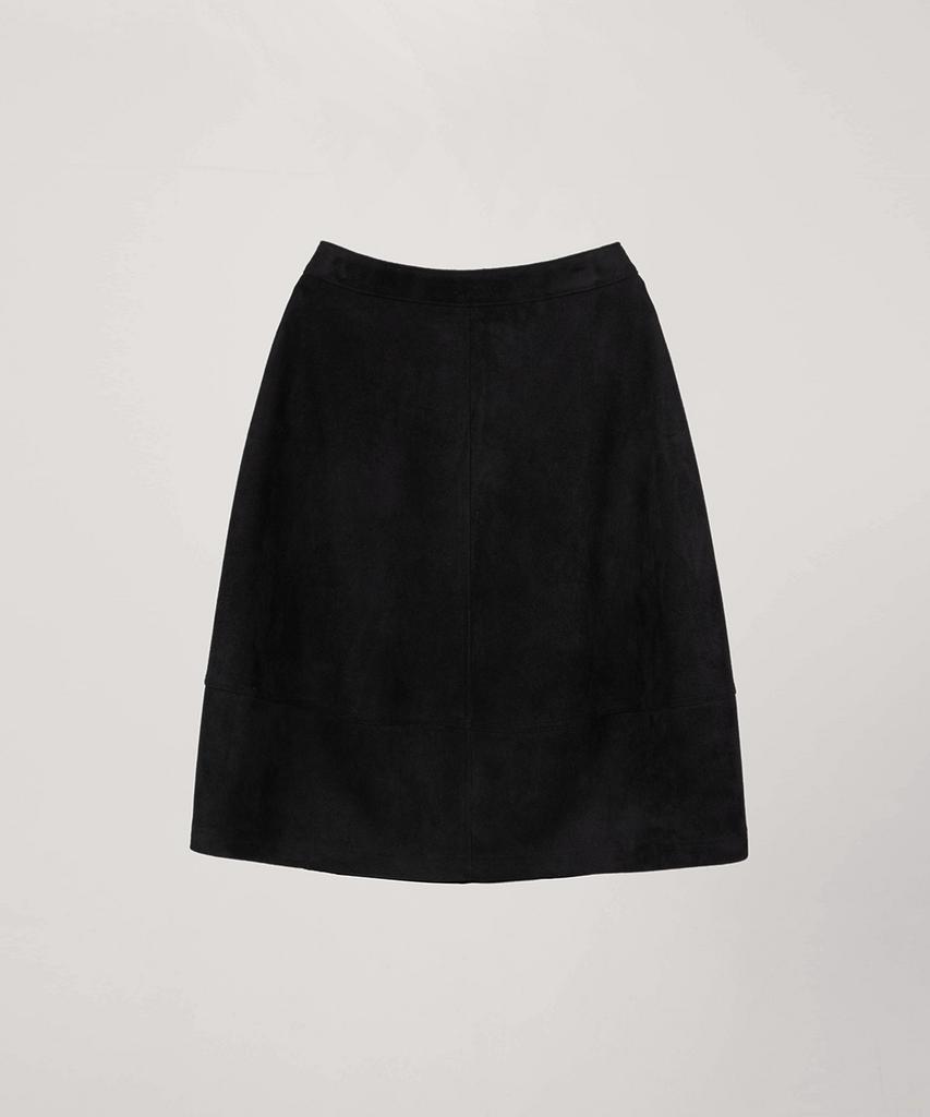 Obeodyupeulleeo Volume Suede Skirt_Black