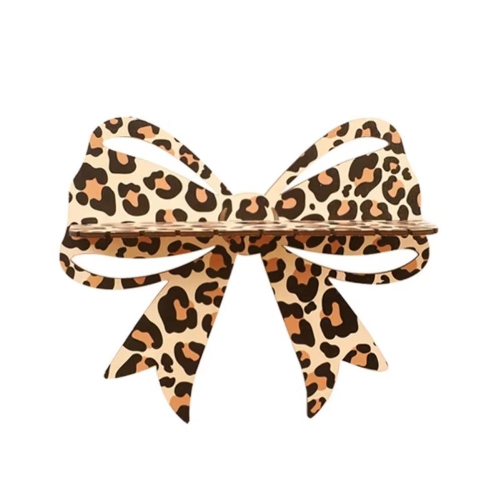 INS Leopard Bow Wall Shelf Wall Mounted Floating Storage Stand Hanging Jewelry Organizers Office
