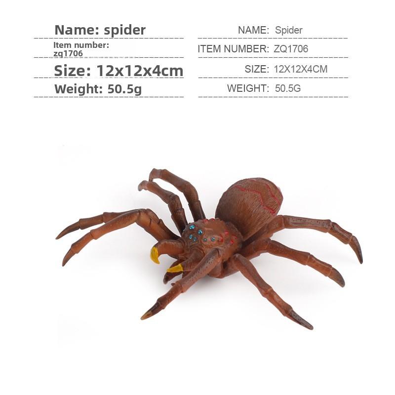 Spider Model Set With Plastic Material For Home Decor And Gift For Nature Lovers