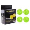 High Visibility 74mm Pickleball Competition 40 Holes Pickleball  Racket Sports