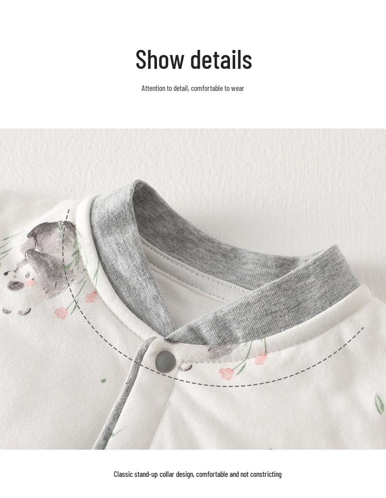 Baby Quilted Warm Set: High-Waist Belly Protection Cotton Pajamas for Autumn/Winter