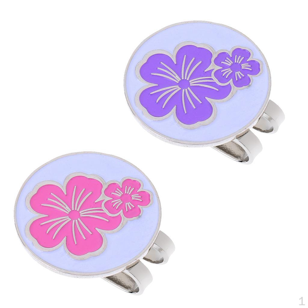 

2 шт. Зажим для шляпы для гольфа, зажимы для козырька, цветы для женщин