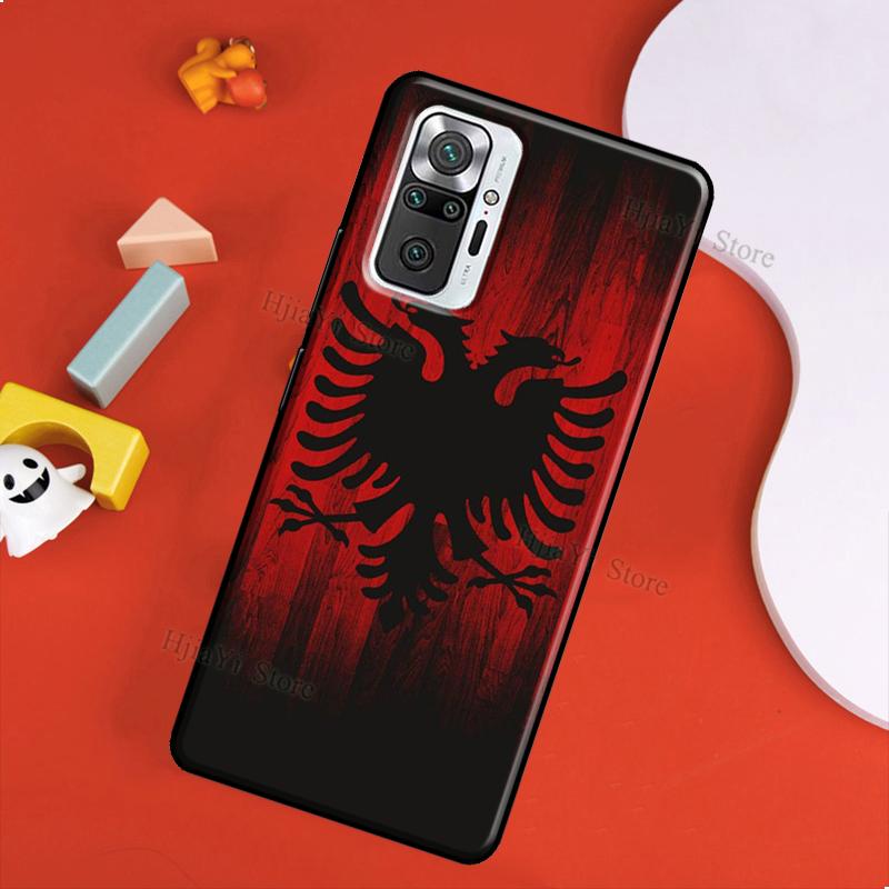 Albania Flag Case For Xiaomi Redmi 10 9 9T 9A 9C Cover Coque For Redmi Note 11 Pro 7 8 9 10 Pro 10S 11S