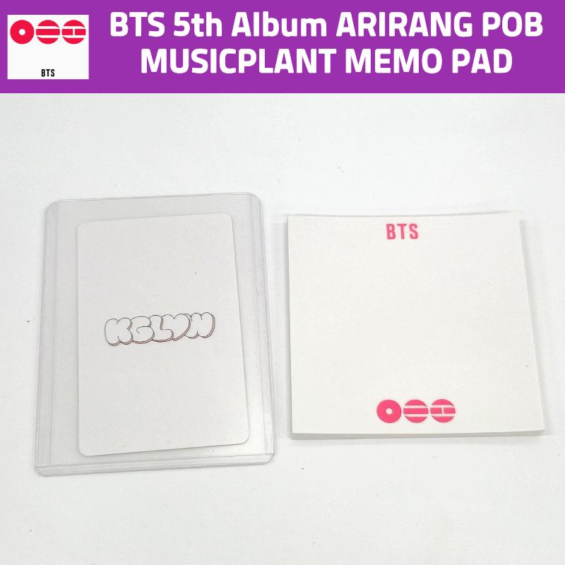 BTS ARIRANG Album POB Vorteil Fotokarte Offizielles Geschäft Geschenk Auswahl MUSICPLANT MEMOPAD
