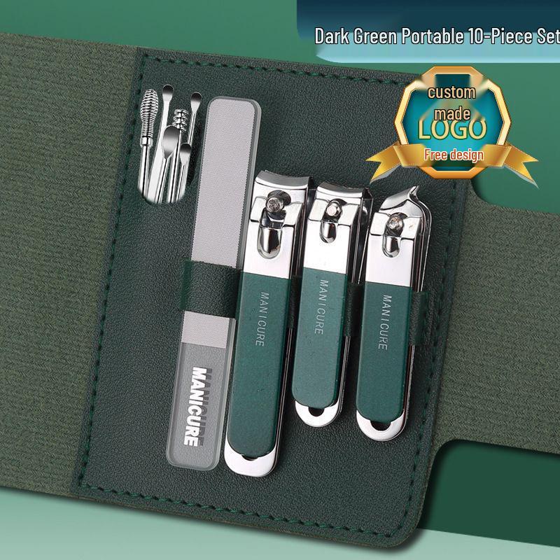 Deluxe Nail Clipper Set: Complete Manicure Tools with Custom Logo for Hands & Feet