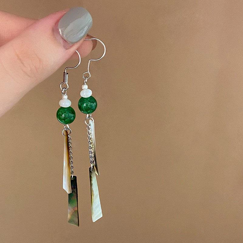 Pendientes Retro Chinos de Mariposa Flor Gota de Agua para Mujer