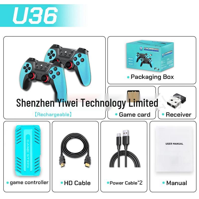 U36 Wireless Retro HD TV Game Console with PSP X2 Pro