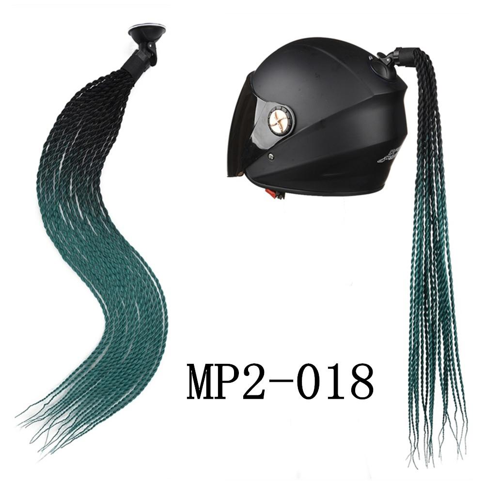 1Pc Motorcycle Helmet Braids Wig Multicolor Loose Wig Ponytail Braid Motorbike Helmet Pigtails Decoration Dual Pigtail Ponytail