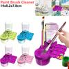 Paint Brush Cleaner with Drain Button Paint Brush Cleaning Machine Painting Brush Rinser for Acrylic Water Based Painting Brush