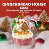 Christmas Cupcake Mini Snowman Christmas Tree Gingerbread House Gift Box Model Building Blocks Romantic Updated Year Gift