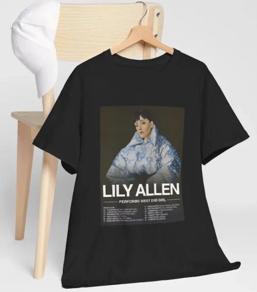Унисекс Футболка Lily Allen West End Girl Tour 2026, Футболка в подарок фанату музыки 2XL