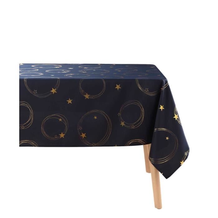 Nappe - Fete Etoilee - 150 X 300 Cm - Polyester - Infroissable - Antitache