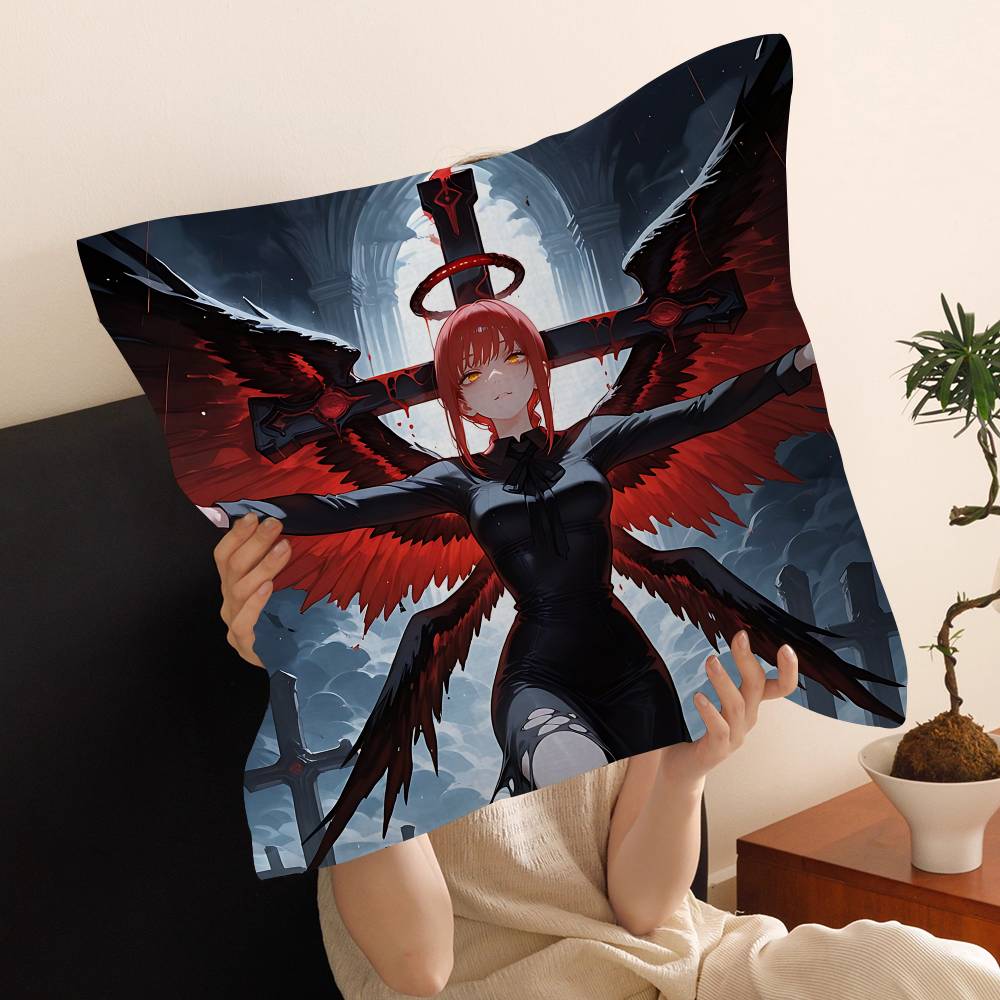 Chainsaw Man Makima Pillow Cover Sofa Cushion Cover Home Room Decoration Children Gift