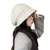 Autumn and winter hat women's big head circumference shows face small octagonal hat advanced temperament bucket hat versatile basin hat