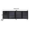 Zusammenklappbares Solarpanel, Solarzelle, tragbar, Sonnenenergie, wasserdicht, faltbar, 2 USB-Anschlüsse, Ladegerät, mobile Powerbank für Telefon