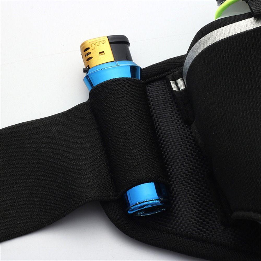 With Water Bottle Running Waist Bags Hydration Belt Bottle Phone Case Marathon Running Bag Waterproof Running Belt