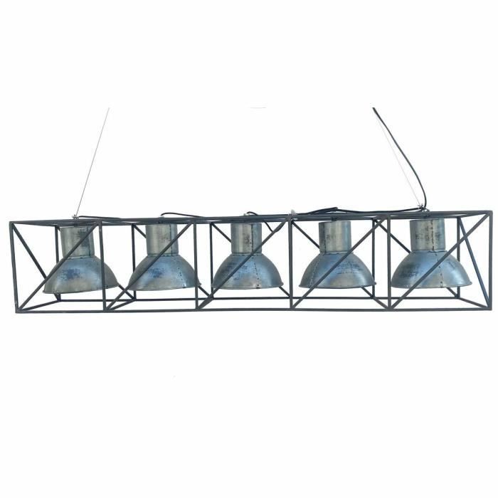 Suspension multiposition - 50W - Noir - Gris métal - 115x24x24 cm