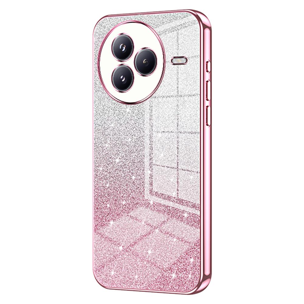 

Для Xiaomi Civi 5 Pro 5G Чехол Электропокрытие Градиент Блестящий ТПУ Чехол для телефона Pink