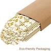 Paper Straws For Drinking, Disposable Biodegradable Cocktail Straws, Perfect For Birthday, Party Supplies , Baby Shower(gold, 100pcs/pack)