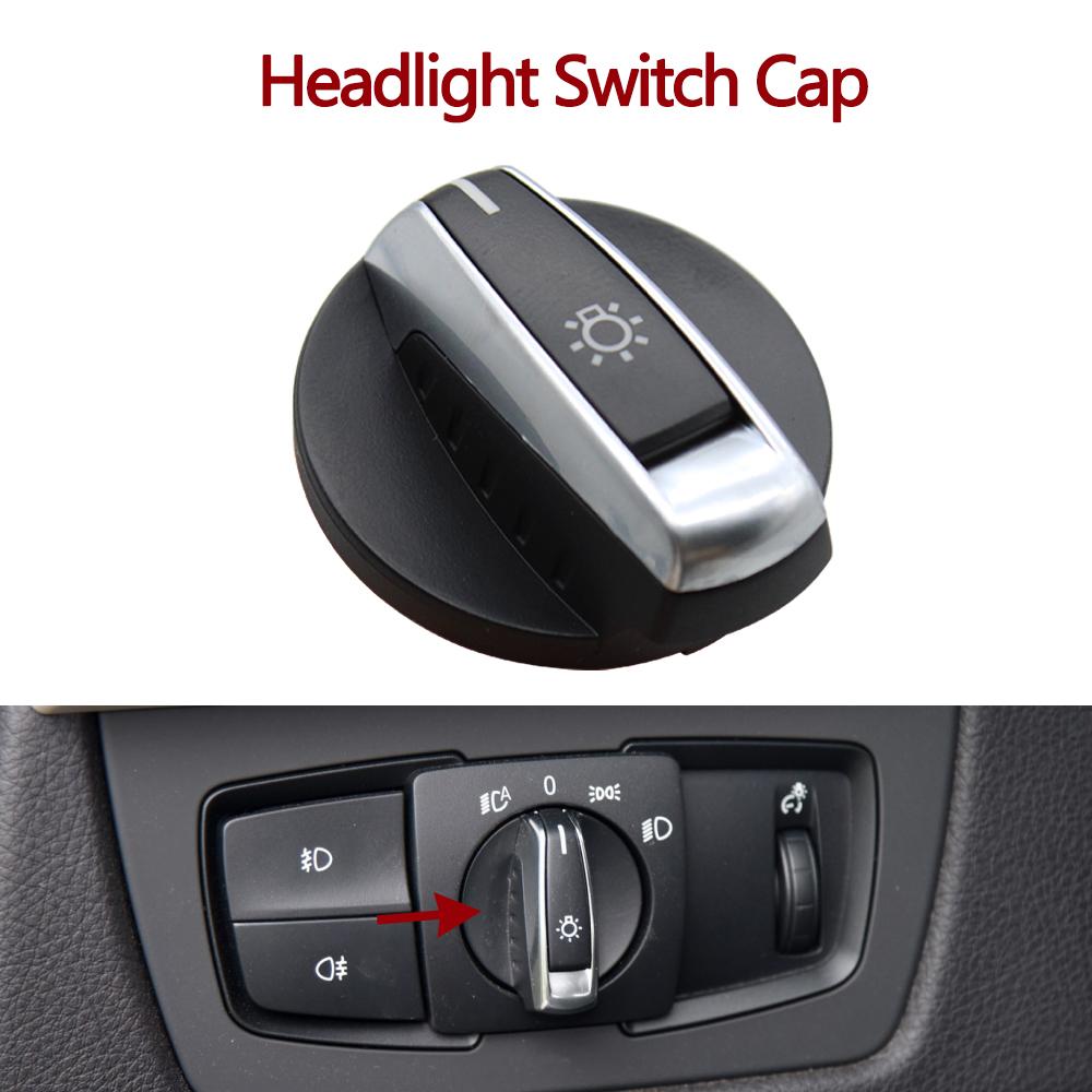 Head Lamp Rotary Headlight Switch Foglight Button Cover For BMW 1 2 3 4 X1 X2 Series F21 F46 F30 F31 F34 F35 F48 F39 61319265300