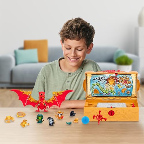 Treasure X Lost Lands Mystery Chest | Unlock and reveal over 25 surprises! Smash dragon blocks, solve puzzles, and insert dragon eyes for the ultimate