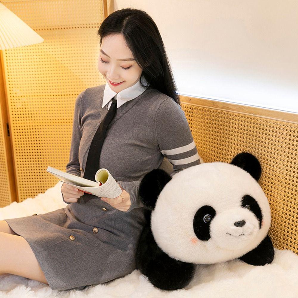 Fluffy Panda Stuffed Doll Sitting Posture Soft Panda Plush Doll Panda Plush Toys  Room Decoration