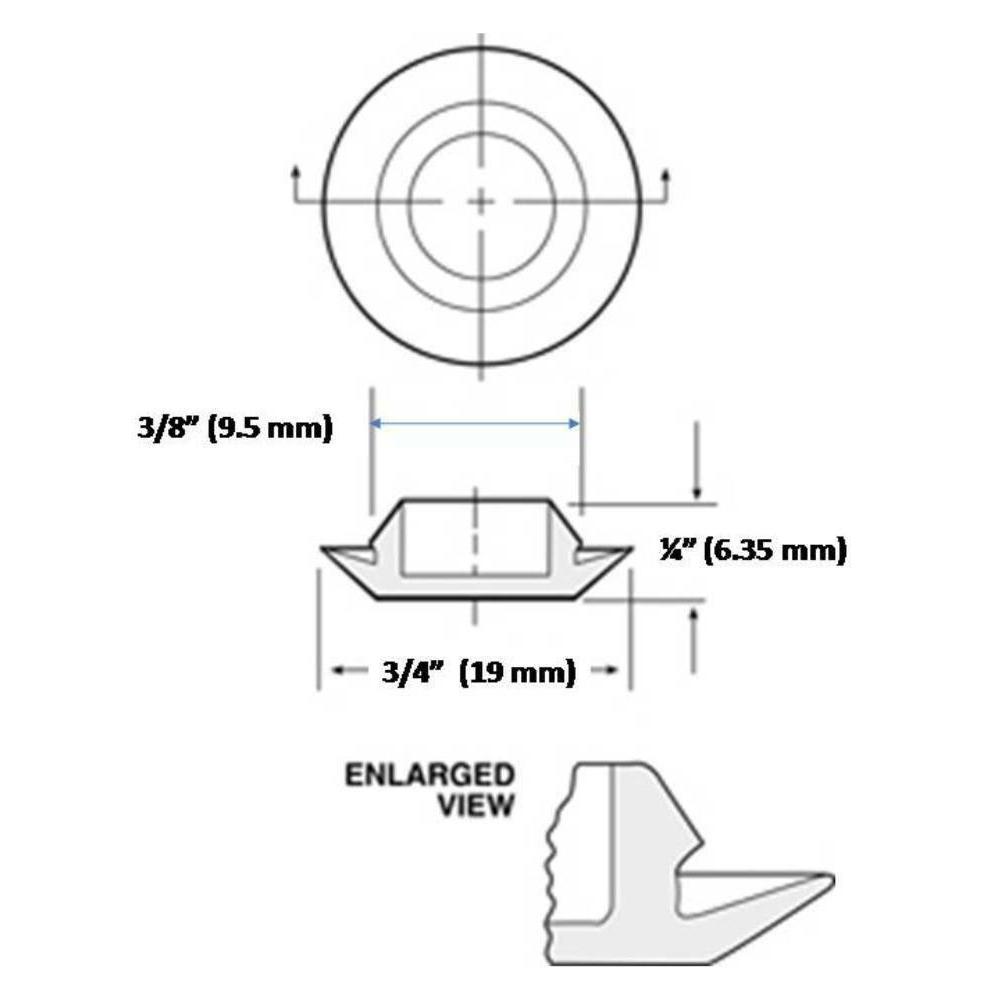 100PCS Car Door Rubber Plug Universal PVC Mount Black Rubber Body Sheet Metal Hole Plugs