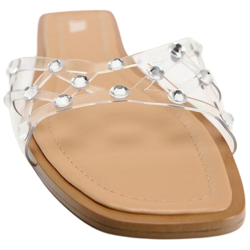 Zara Comfortable Flat Anti-Rubbing Slide Sandals Women Sandals Brown 12617410087