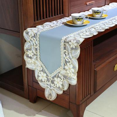 Wasserdicht Chinesisch Ölfest Tischläufer PU Couchtisch Tischdecke Tee-Läufer Lang Leichter Luxus TV-Schrank