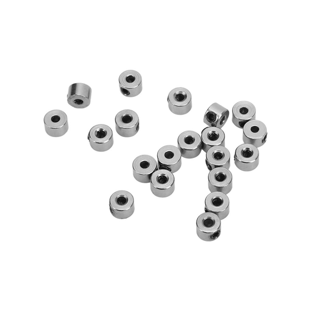 20Pcs Landing Gear Stopper Set Wheel Collar 2.1mm Stainless Steel Exquisite Craftsmanship RC Plane Model Aircraft Parts