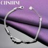 CHSHINE 925 Sterling Silver Snake Chain Fish Bracelet For Women Wedding Party Fashion Charm Jewelry