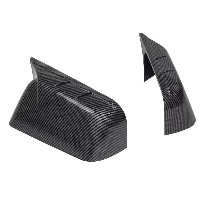 For Ford Edge 2007 2008 2009 2010 2011Car Rearview Side Mirror Cover Wing Cap Exterior Door Housing Shell Trim ABS Carbon /Black