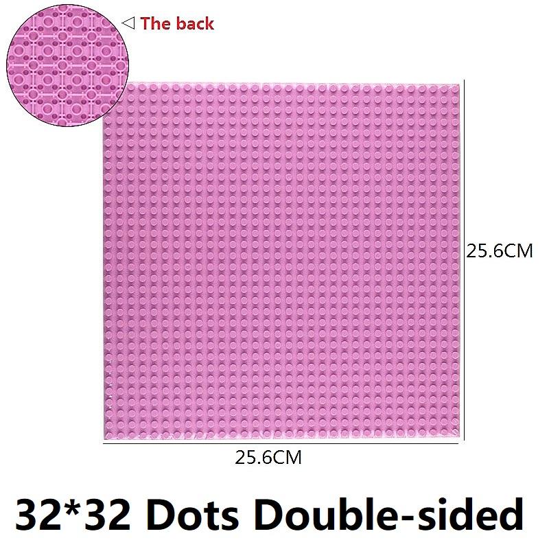 Non-Toxic Single Double Sided 32X32 16X16 16X32 Dots Classic Base Plates Blocks Diy Small Size Bricks Baseplates Construction Building Toy