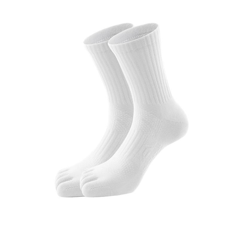 Men's Summer Solid Color Sports Running Badminton Mesh Sweat Absorbing Deodorant Long Socks