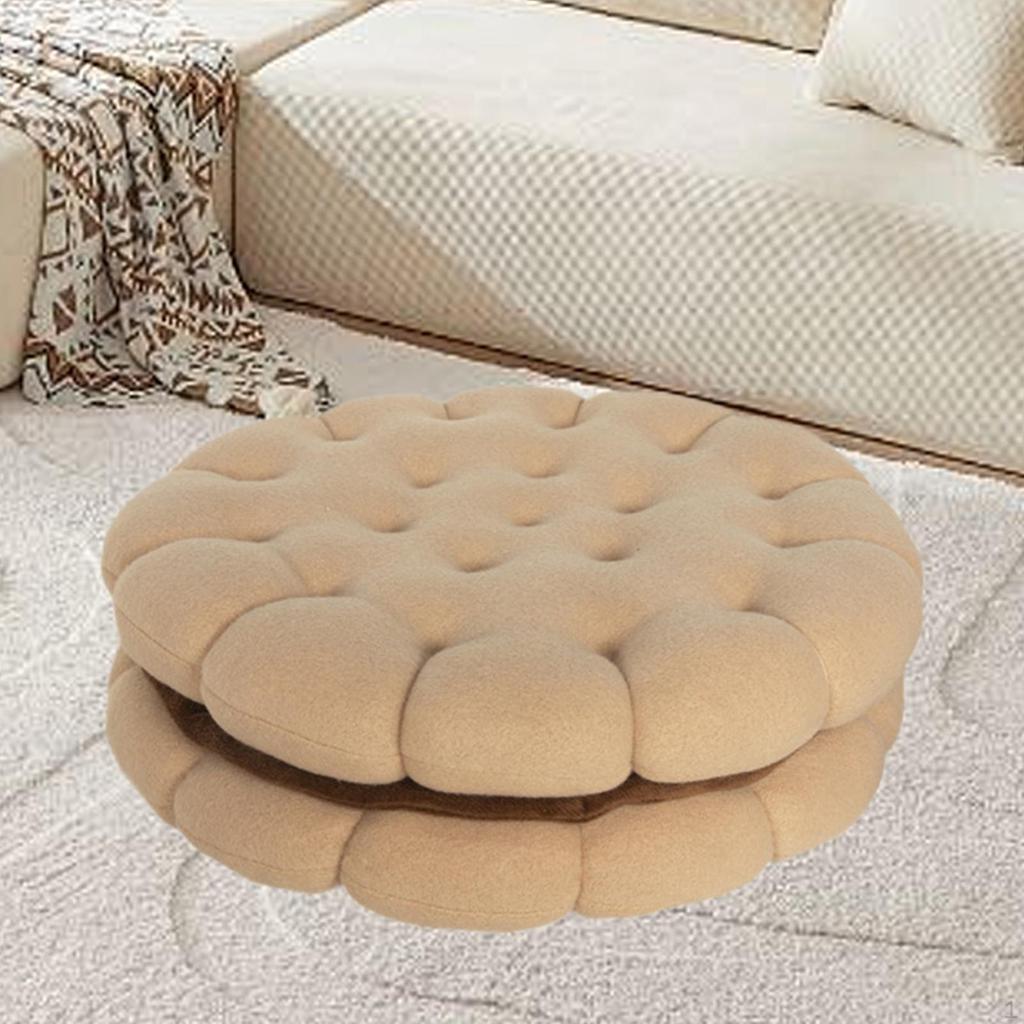 Biscuit Shape Cushion Pillow Chair Pad Seating for Office Tatami