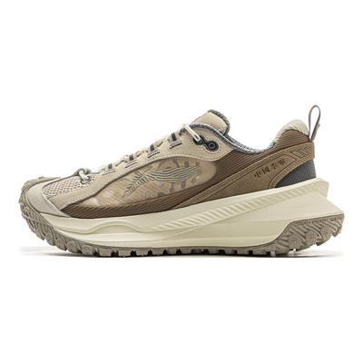 Li Ning Youxia Sports Versatile Non-Slip Wear-Resistant Low-Top Casual Shoes Unisex Casual Shoes Gray Brown AZGV051-2