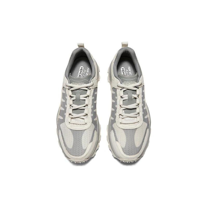 Skechers Men Low Casual Shoes White Gray 237505-NTGY