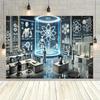 Futuristic Tech Lab Backdrop, STEM Classroom & Science Fair Decor