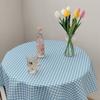 Ins Korean Plaid Tablecloth Strawberry Background Cloth Modern Desk Table Cloth
