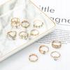Silver Retro Punk Boho Ring Set 88