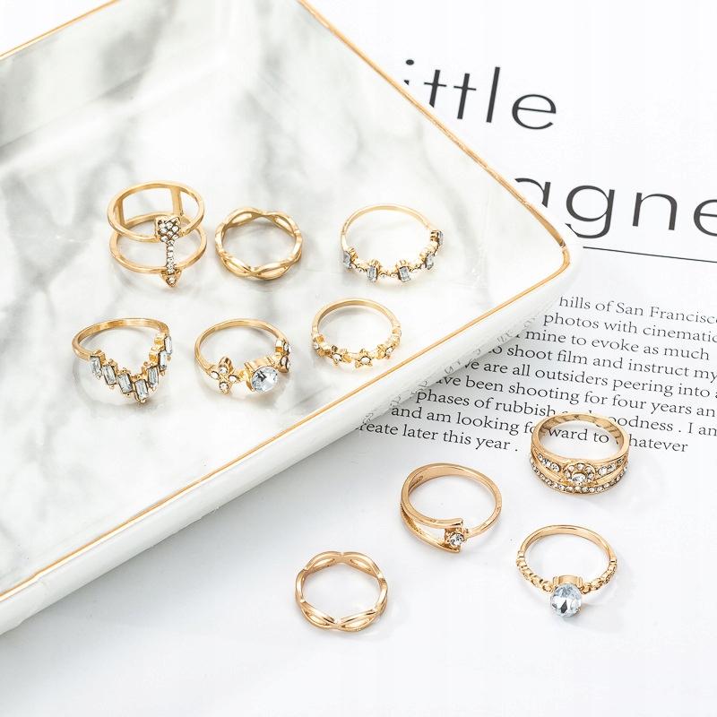 Silver Retro Punk Boho Ring Set 88