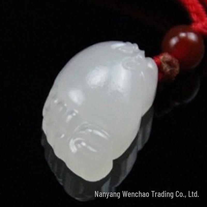 Afghan Jade Pendant: White Jade Zodiac Animal, Buddha Statue, Dragon and Phoenix, Baby Lock, Guanyin Design