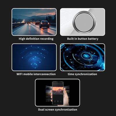 1080P DVR Dash Cam Mini Hidden 1 Inch TFT Screen Mobile WiFi App Car WDR Video Recorder Night Vision