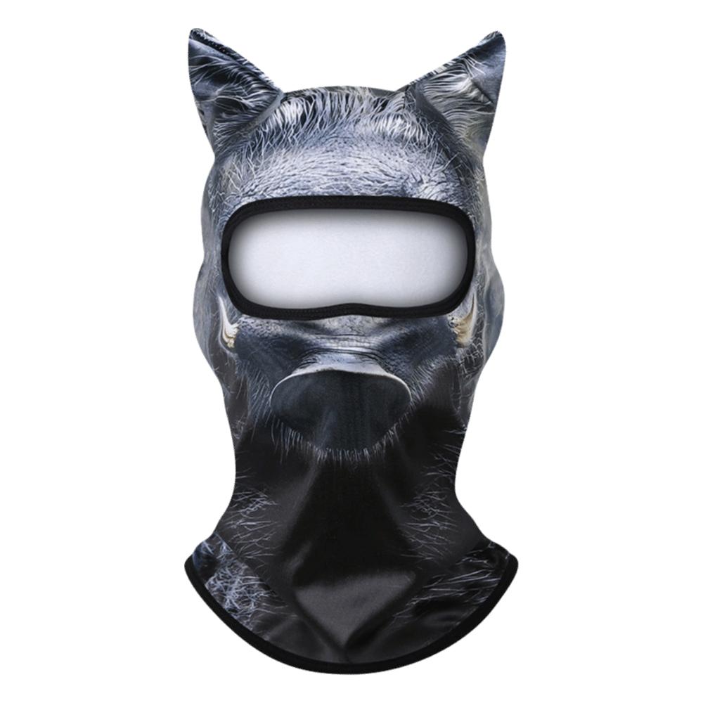 Cute Animal Ski Balaclava 3D Printing Full Face Hood Fun Balaclava Motocross