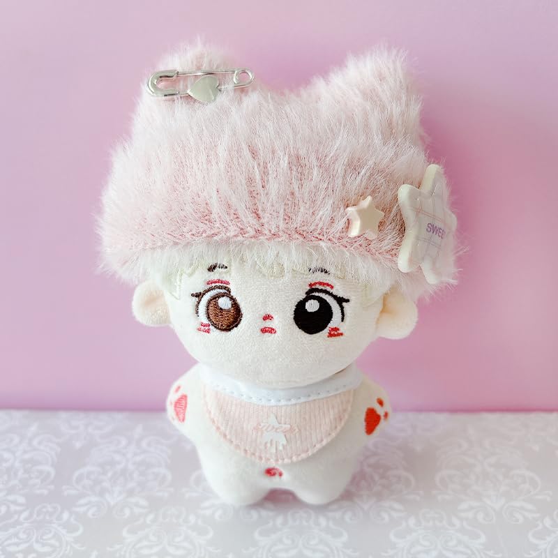 G-Trigger Plush Clothes Set: Cat Ear Knit Hat & Bib Set for 10cm Plush Toys [Oshikatsu Goods] [Item]